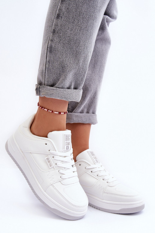 Damskie Buty Sportowe Sneakersy Big Star MM274354 Białe