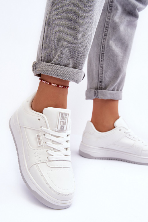 Damskie Buty Sportowe Sneakersy Big Star MM274354 Białe