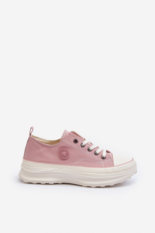 Women's sneakers with chunky sole Big Star NN274129 Pink