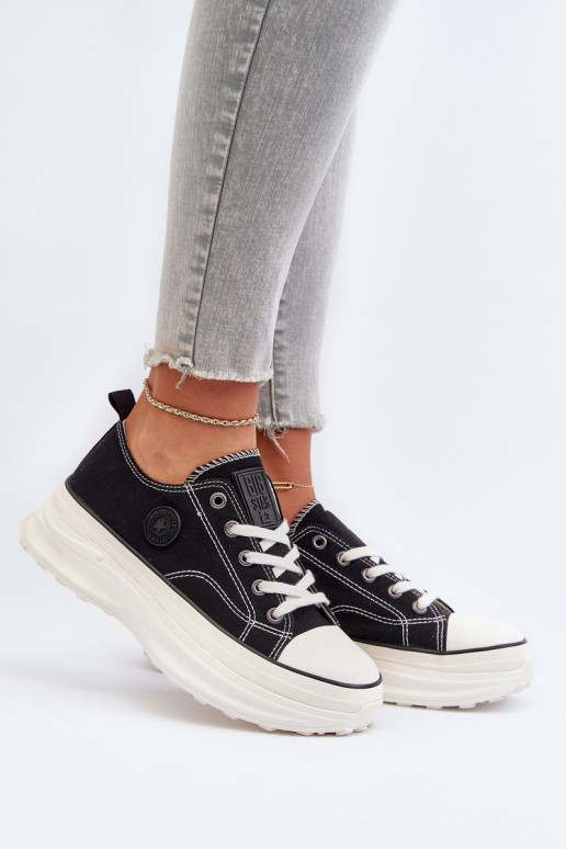 Damskie Trampki Na Masywnej Podeszwie Big Star NN274125 Czarne