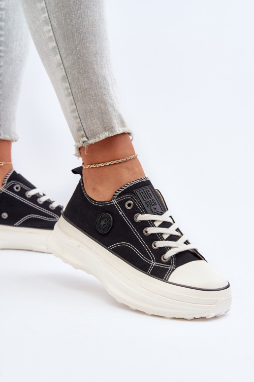 Women's sneakers on a chunky sole Big Star NN274125 Black Women's sneakers on a chunky sole Big Star NN274125 Black