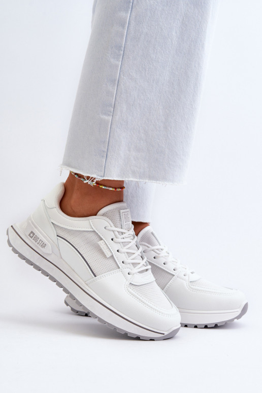 Sneakersy Damskie Big Star NN274A089 Białe Sneakersy Damskie Big Star NN274A089 Białe