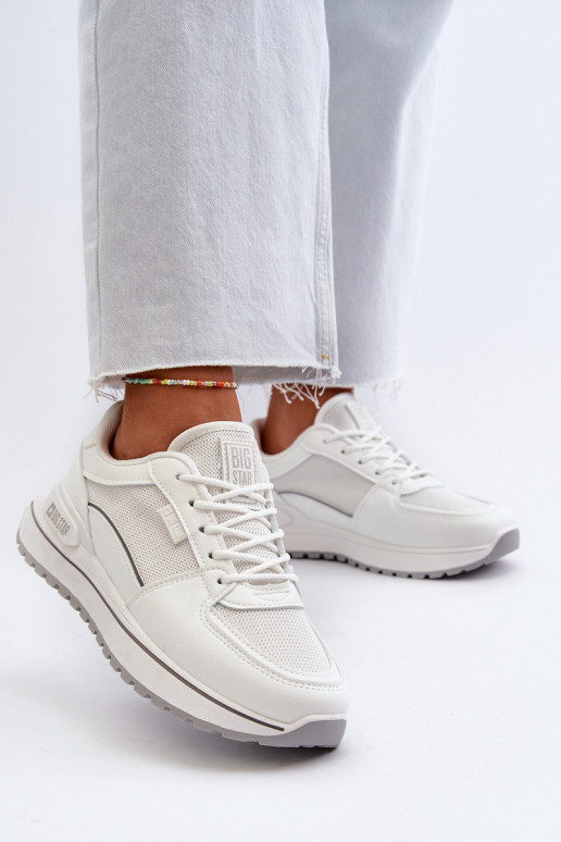 Sneakersy Damskie Big Star NN274A089 Białe Sneakersy Damskie Big Star NN274A089 Białe
