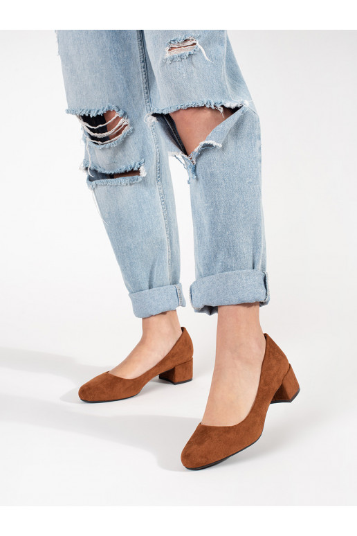 BroInn color of suede High heels on the heel BroInn color of suede High heels on the heel