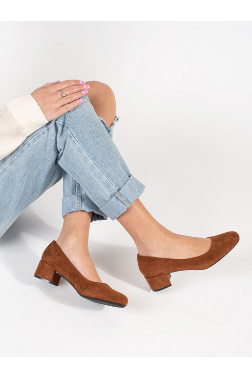 BroInn color of suede High heels on the heel BroInn color of suede High heels on the heel