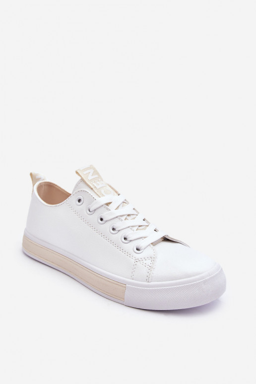 Women's Sneakers Classic White-Beige Ville Women's Sneakers Classic White-Beige Ville