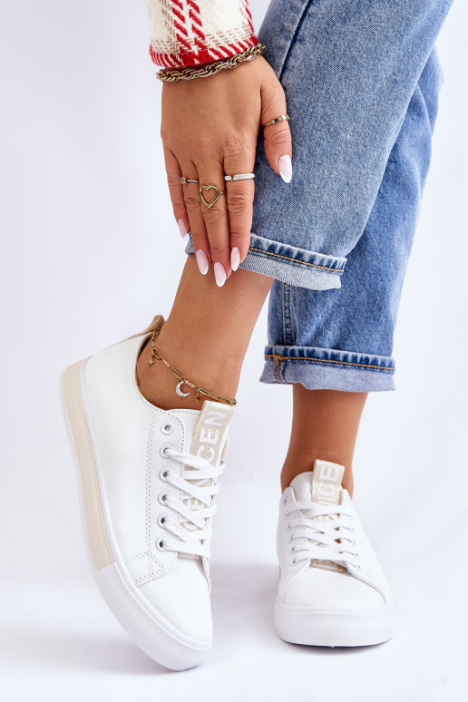 Women's Sneakers Classic White-Beige Ville Women's Sneakers Classic White-Beige Ville