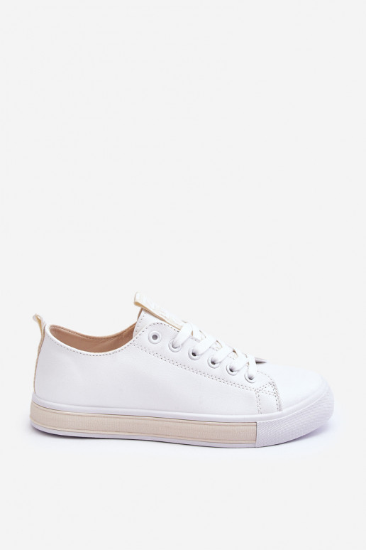 Women's Sneakers Classic White-Beige Ville Women's Sneakers Classic White-Beige Ville