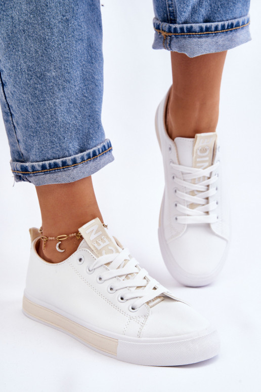 Women's Sneakers Classic White-Beige Ville Women's Sneakers Classic White-Beige Ville