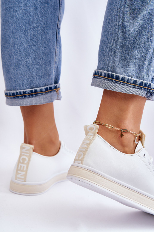 Women's Sneakers Classic White-Beige Ville Women's Sneakers Classic White-Beige Ville