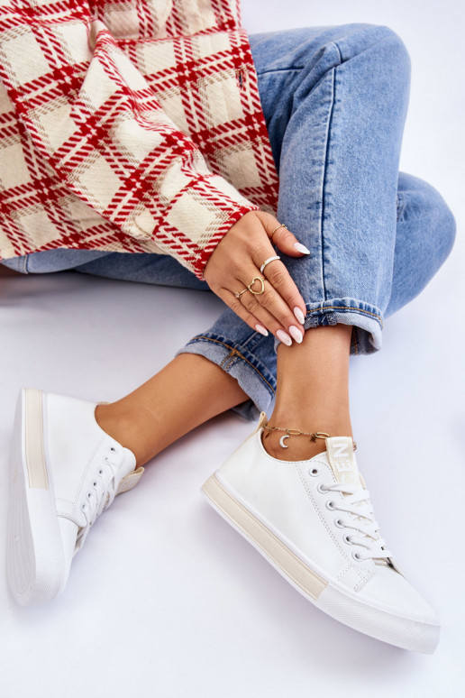 Women's Sneakers Classic White-Beige Ville Women's Sneakers Classic White-Beige Ville