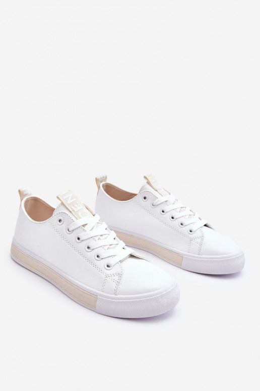 Women's Sneakers Classic White-Beige Ville Women's Sneakers Classic White-Beige Ville