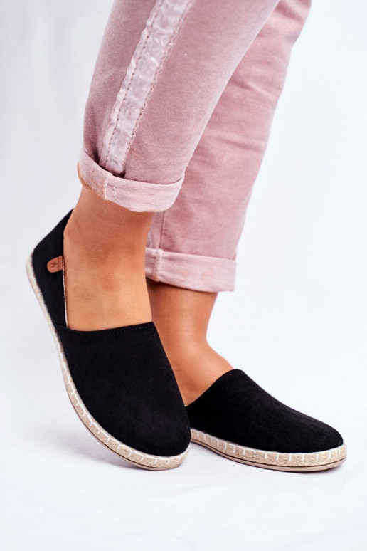 Women's Black Velvet Espadrilles Vulcano Women's Black Velvet Espadrilles Vulcano