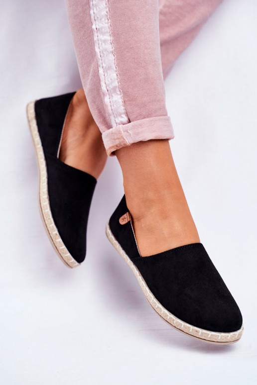 Women's Black Velvet Espadrilles Vulcano Women's Black Velvet Espadrilles Vulcano