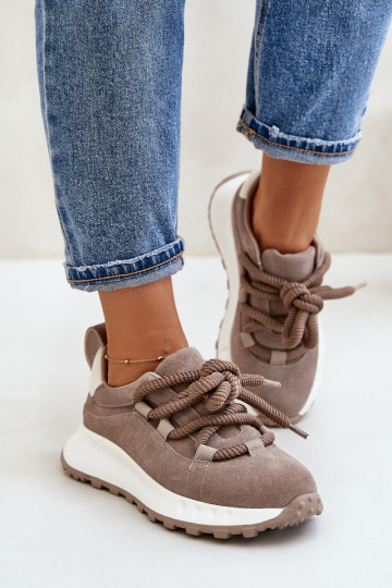 Women'S Suede Sneakers With...