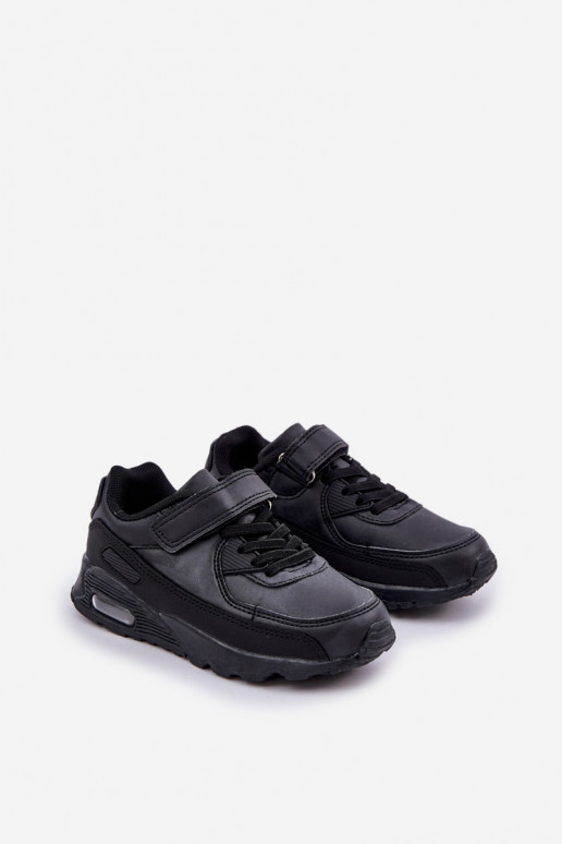 Sneakersy Dziecięce Na Rzep Czarne Krissandra