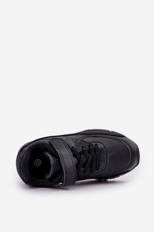 Sneakersy Dziecięce Na Rzep Czarne Krissandra