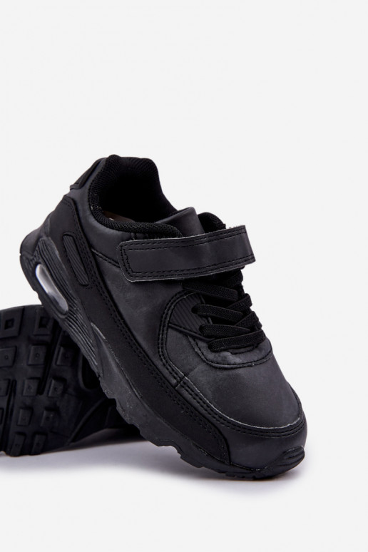 Sneakersy Dziecięce Na Rzep Czarne Krissandra
