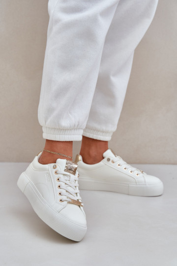 Damskie Sneakersy Big Star NN274211 Białe