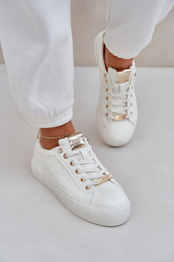 Damskie Sneakersy Big Star NN274211 Białe 2