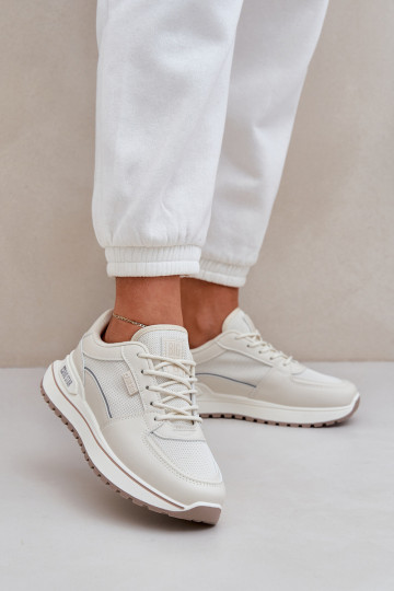 Sneakersy Damskie Big Star NN274A088 Jasnobeżowe 2