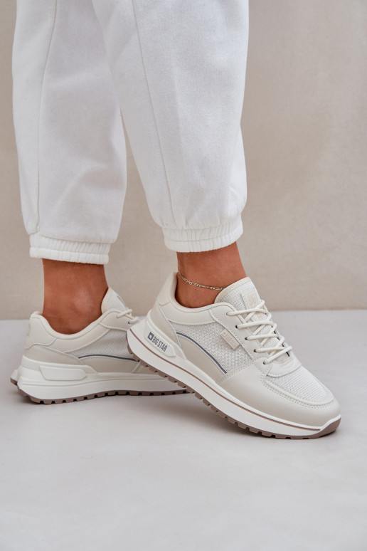 Ladies Sneakers Big Star NN274A088 Light Beige