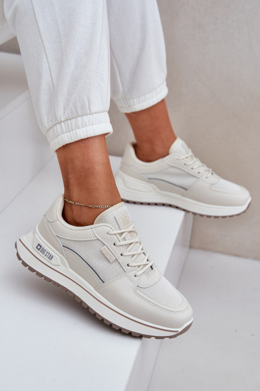 Ladies Sneakers Big Star NN274A088 Light Beige