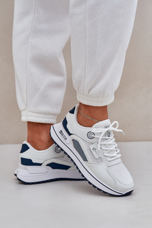 Sports Shoes Sneakers Women Big Star NN274A103 HI-POLY SYSTEM White-Navy