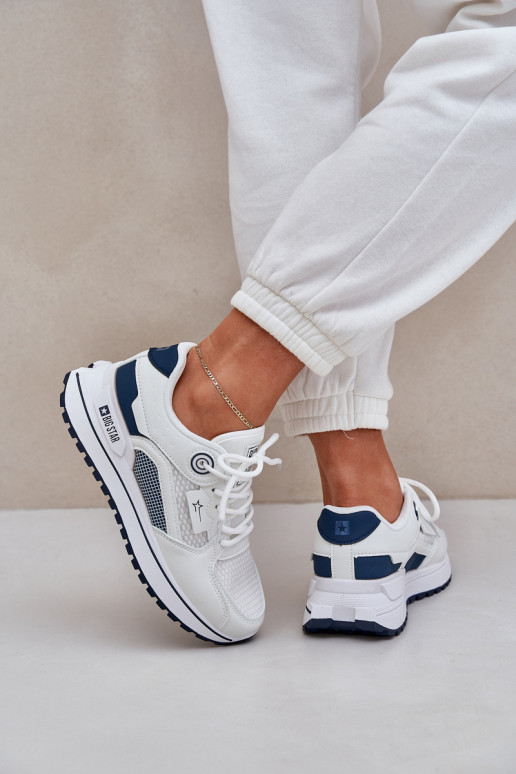 Sports Shoes Sneakers Women Big Star NN274A103 HI-POLY SYSTEM White-Navy