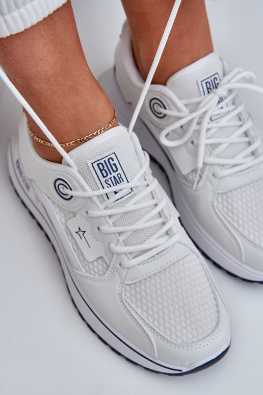 Sports Shoes Sneakers Women Big Star NN274A103 HI-POLY SYSTEM White-Navy