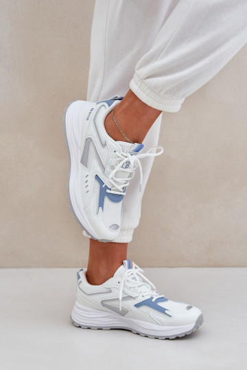 Ladies Sports Shoes Big Star NN274A094 HI-POLY SYSTEM White-Blue 2
