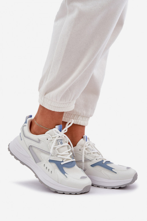 Buty Sportowe Damskie Big Star NN274A094 HI-POLY SYSTEM Biało-Niebieskie