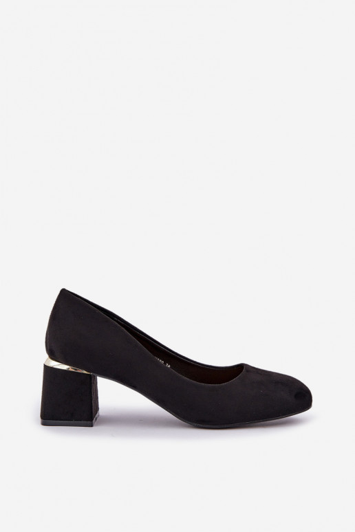 Eco Suede Heels Black Veniffia Eco Suede Heels Black Veniffia