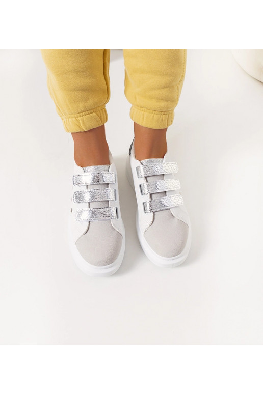 White-silver sneakers Herrick