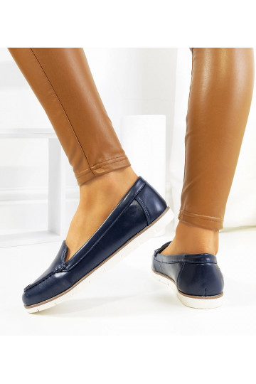 Navy-blue loafers Montez 2