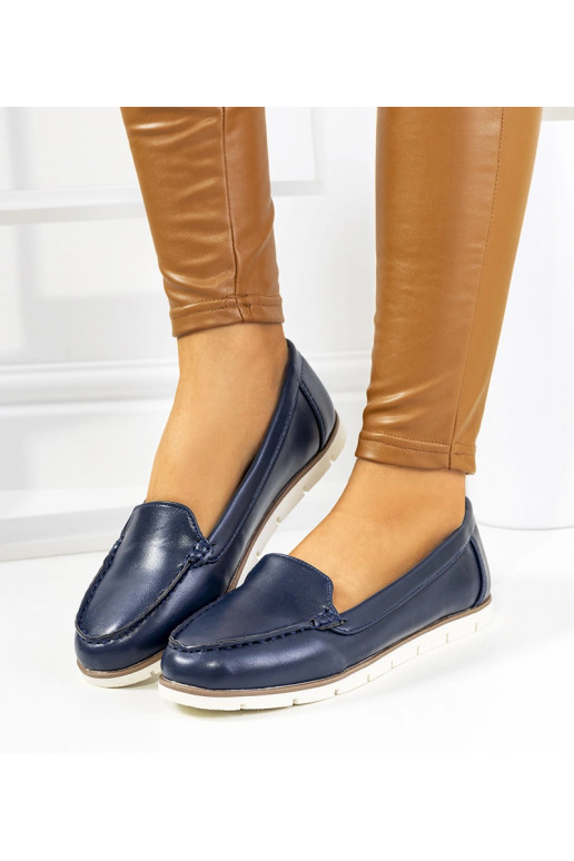 Navy-blue loafers Montez