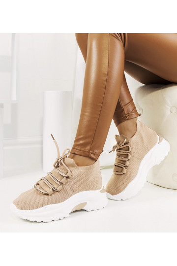 Beige Barraza women's sneakers 2