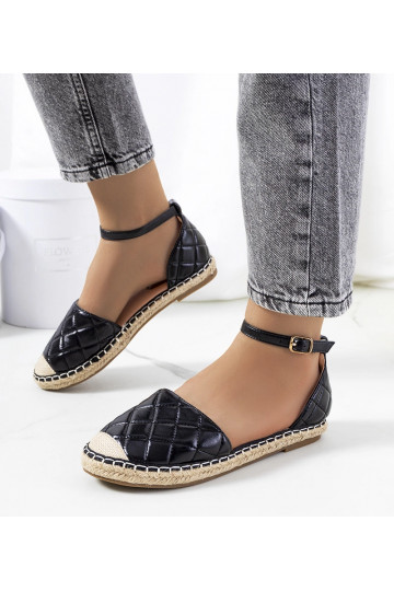 Czarne espadryle Faiza 2