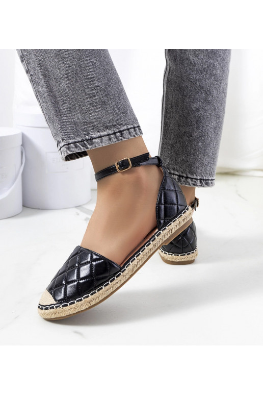 Czarne espadryle Faiza