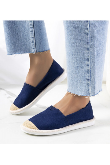 Granatowe espadryle damskie...