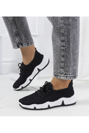 Czarne sneakersy sportowe...
