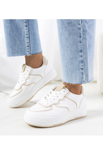 Beige Selma women's sneakers 2