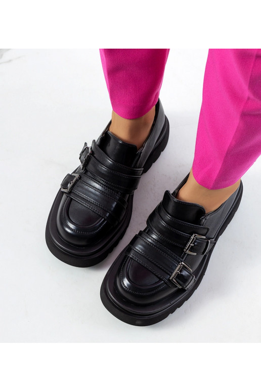 Beige loafers on high sole Anouk