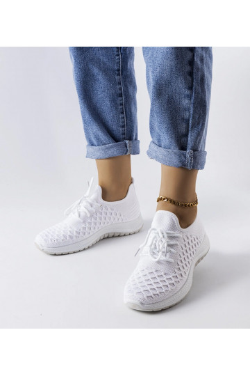 Białe sneakersy sportowe Dunes