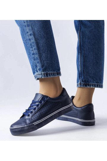 Granatowe trampki z... 2