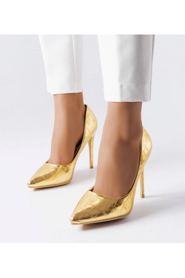 Gold high heels Thrower