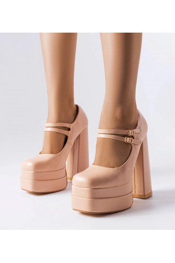 Beige high heels Thrower 2