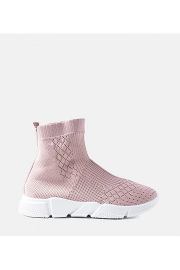 Różowe sneakersy ze...