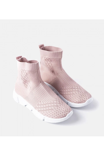 Różowe sneakersy ze... 2