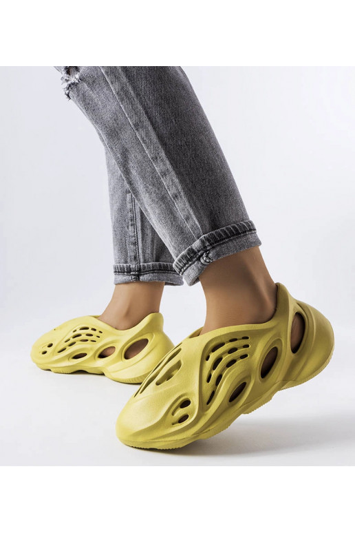 Zielone piankowe klapki Julienne